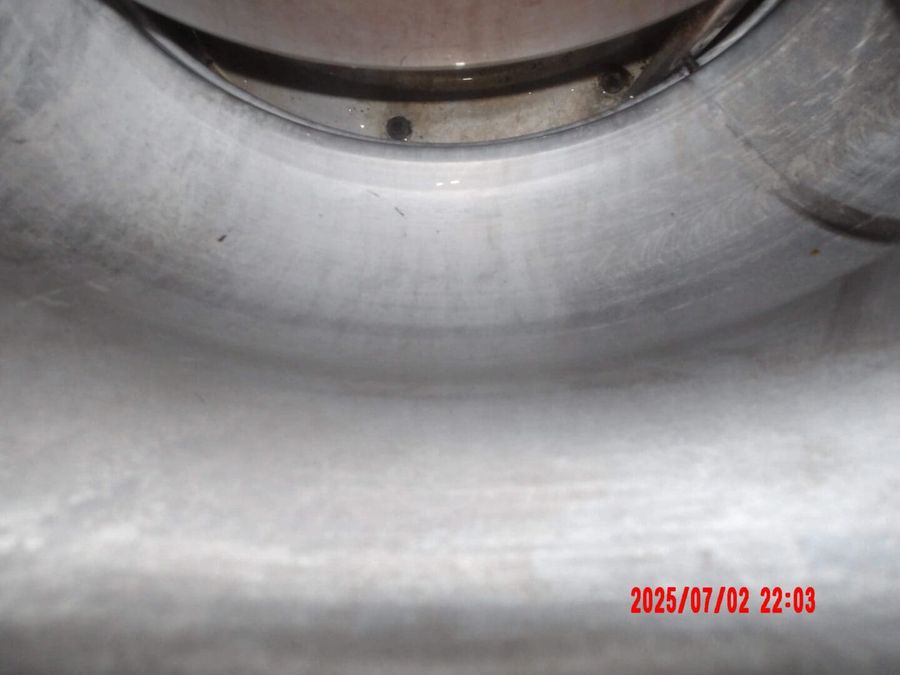 The same fan bowl cleaned to bare metal